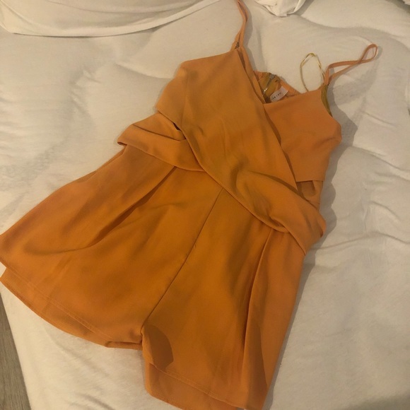 Pants - YELLOW TIED ROMPER